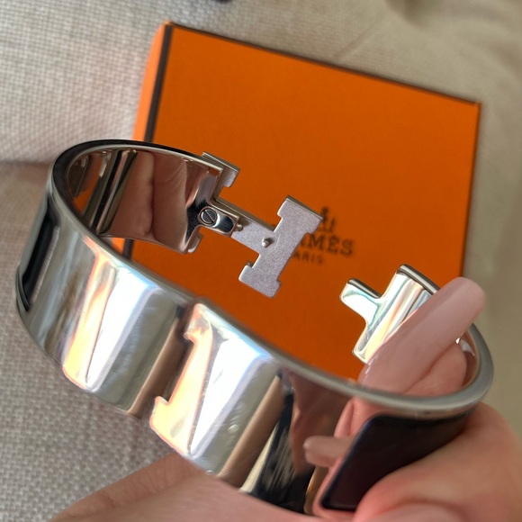 HERMES CLIC CLAC H WIDE BRACELET - Picture 10 of 12